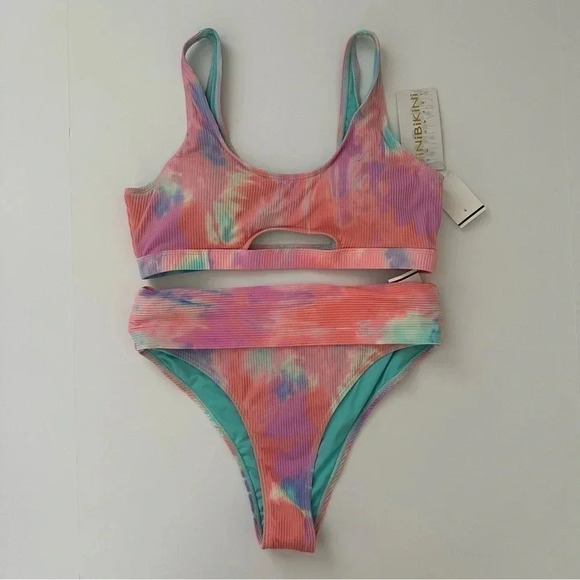 TINIBIKINI SWIMWEAR BRAND TIE DYE NEW BIKINI SIZE XL - Picture 1 of 9